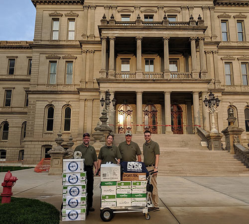 GLGR staff and volunteers preparing to deliver more than 37,000 petitions to state lawmakers before the 2019 Second Amendment March