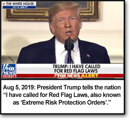 President Trump giving his full support to gun confiscation orders, effectively giving Republican lawmakers across the country the cover they need follow suit