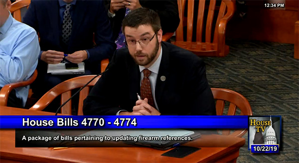 GLGR Executive Director Brenden Boudreau testifying in support of Constitutional Carry on Tuesday