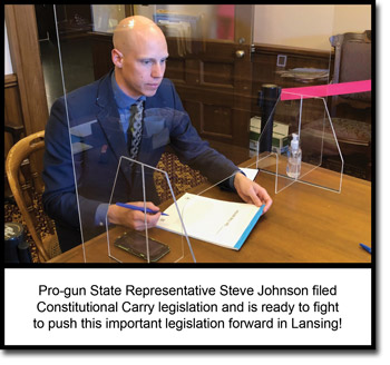 State Representative Steve Johnson (R-HD 72) just filed Great Lakes Gun Rights Constitutional Carry legislation for this session of the Michigan Legislature