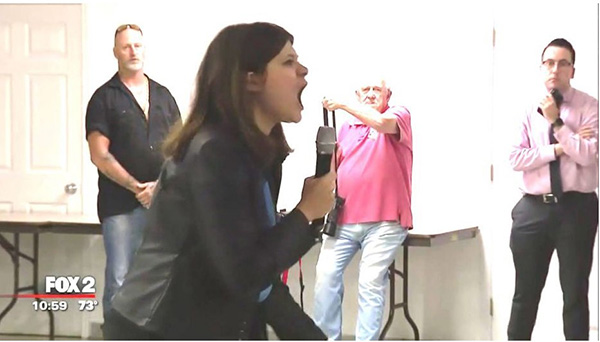 Tempers flared as Democrat Congresswoman Haley Stevens shouts at pro-gun Michiganders for daring to oppose her support of Universal Gun Registration.